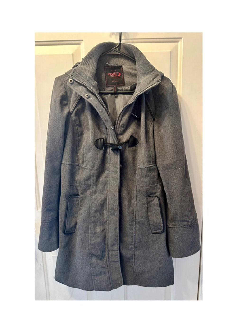Dark Gray Wool Trench Coat